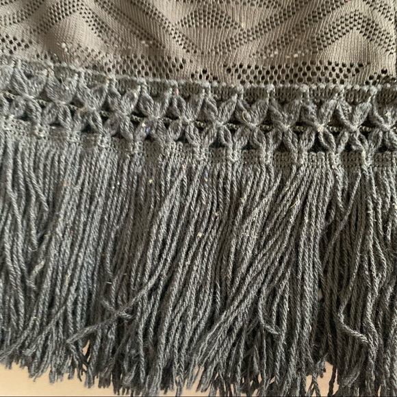 Vintage fringe trim black Skirt - Picture 5 of 7
